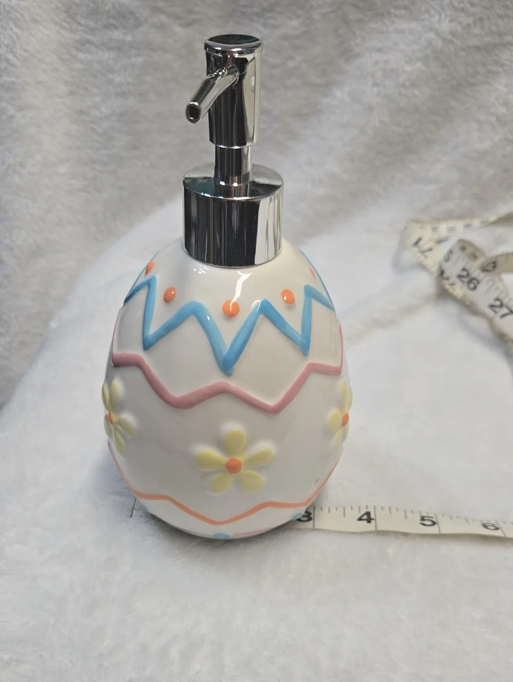 🌞Ceramic Floral Egg Soap Dispenser - Pastel Blue, Pink, Yellow